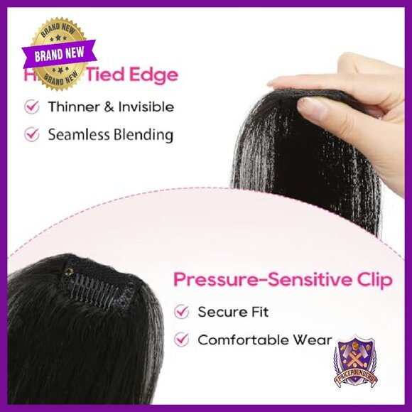 Clip-In Hair Volumizer 8 Inch Vegan Fiber Extensions Pack of 4 main image 4
